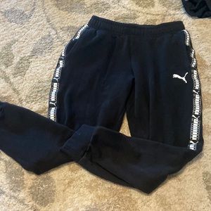 Black puma sweatpants